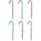 Lighted Outdoor Christmas Candy Cane Pathway Markers - 28" - Red/Green - Set of 6